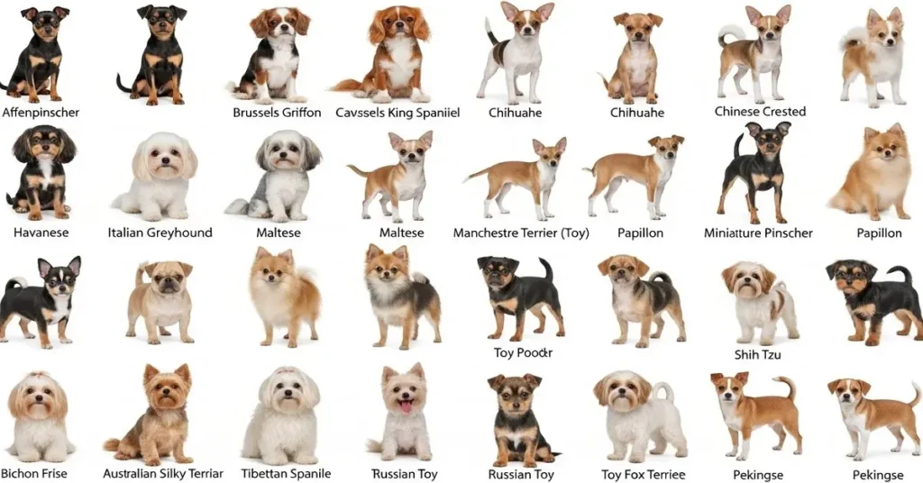 types-of-dogs-by-size Toy Dog Breeds