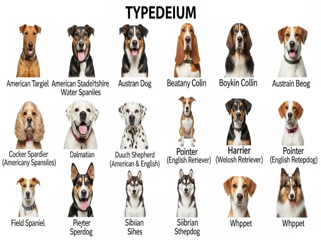 types-of-dogs-by-size4 Types of medium-sized dogs: