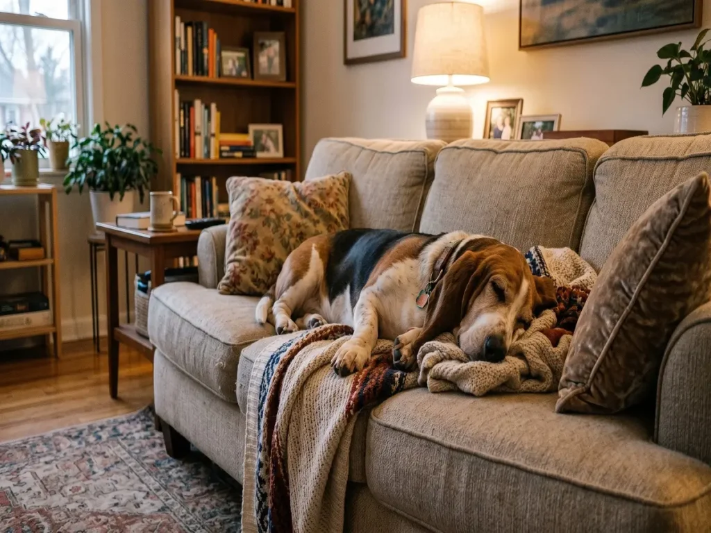 basset-hound-relaxing-indoors basset-hound-relaxing-indoors