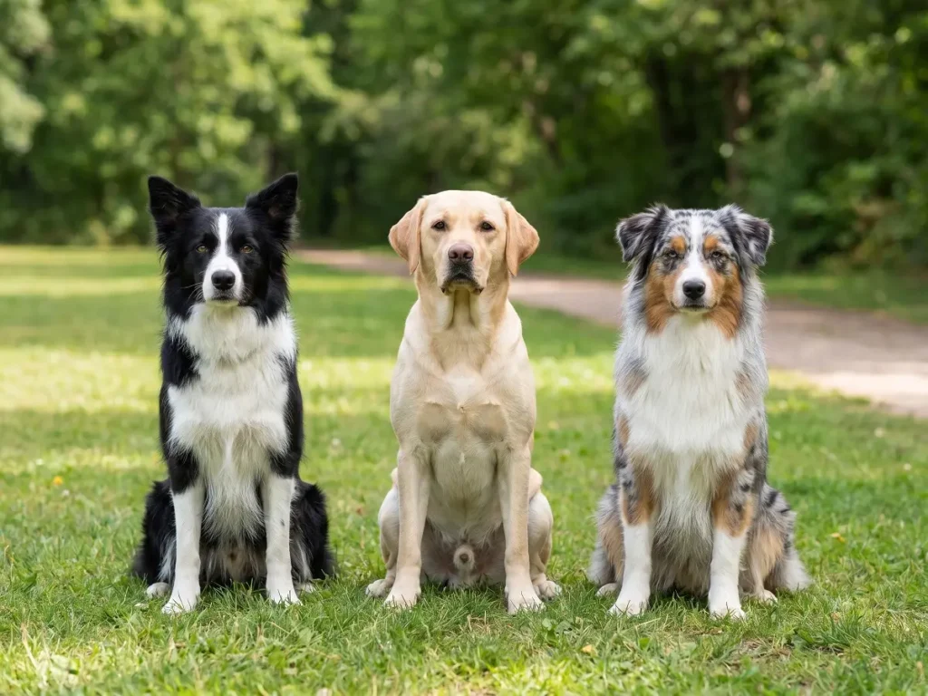 border-collie-vs-labrador-vs-australian-shepherd Border collie vs labrador vs australian shepherd comparison